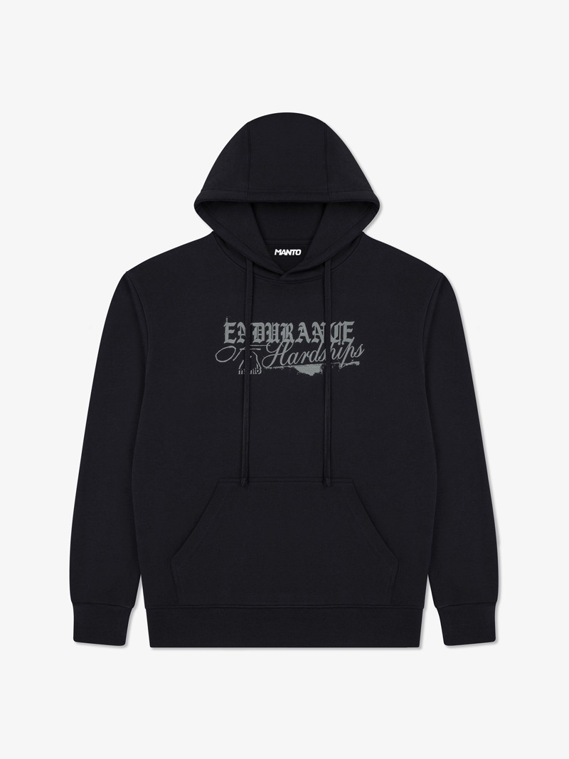 MANTO hoodie RESOLVE  - black